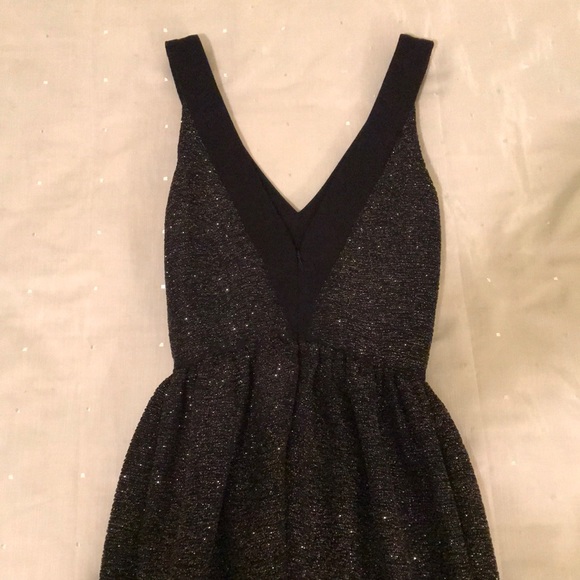 Aqua Dress Black with gold sparkle size S - Picture 7 of 7